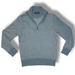 Pre-loved Loro Piana 100% Cashmere 1/4 Zip Roadster Pullover, Size Small